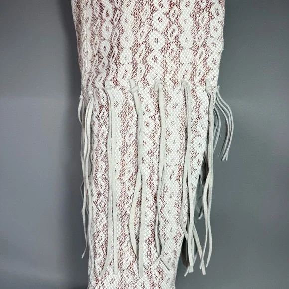 Dingo Kitty Kat Snake Print Fringe Tall Western Leather Boots like new - Picture 3 of 15